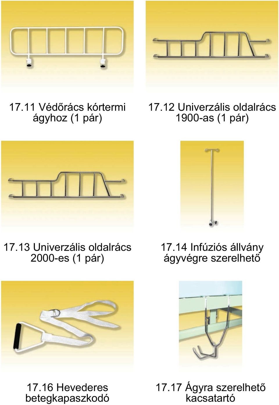 13 Univerzális oldalrács 2000-es (1 pár) 17.