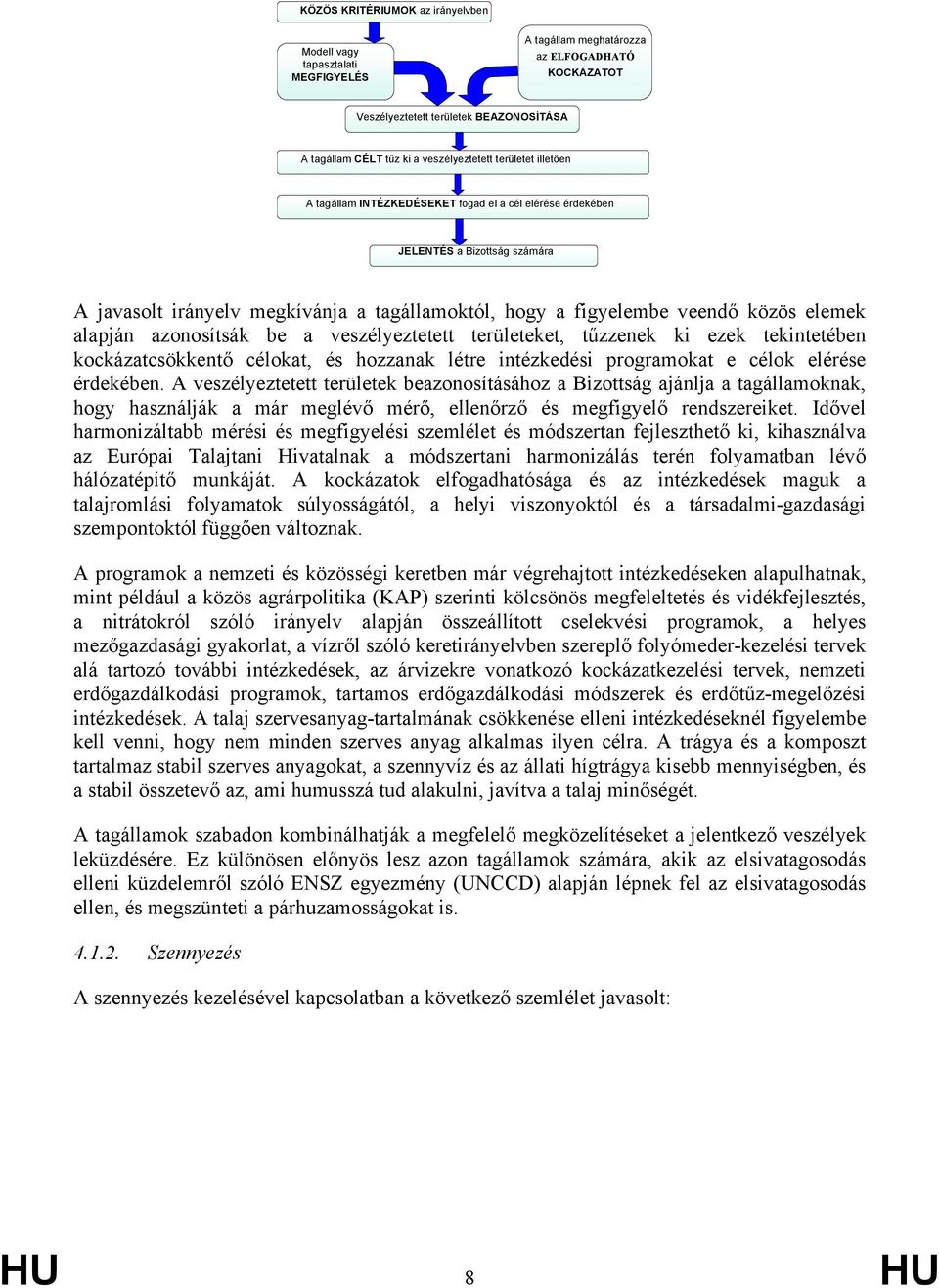 közös elemek alapján azonosítsák be a veszélyeztetett területeket, tűzzenek ki ezek tekintetében kockázatcsökkentő célokat, és hozzanak létre intézkedési programokat e célok elérése érdekében.