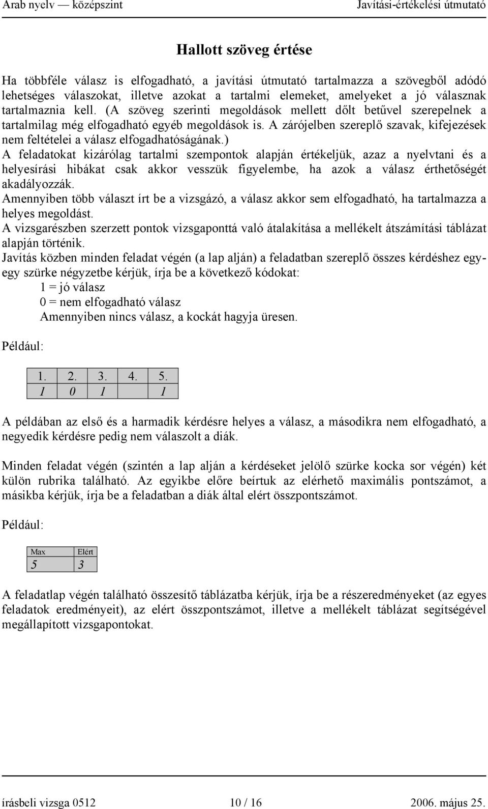 A zárójelben szereplő szavak, kifejezések nem feltételei a válasz elfogadhatóságának.