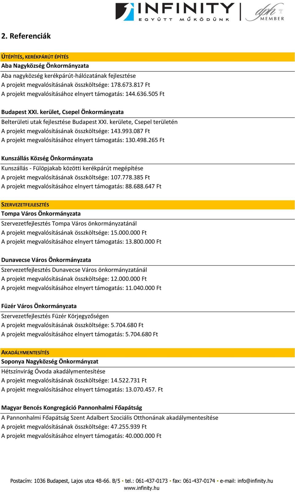 kerülete, Csepel területén A projekt megvalósításának összköltsége: 143.993.087 Ft A projekt megvalósításához elnyert támogatás: 130.498.