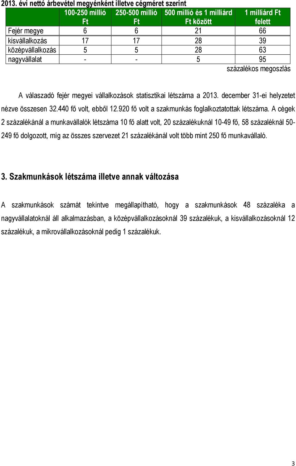 440 fő volt, ebből 12.920 fő volt a szakmunkás foglalkoztatottak létszáma.