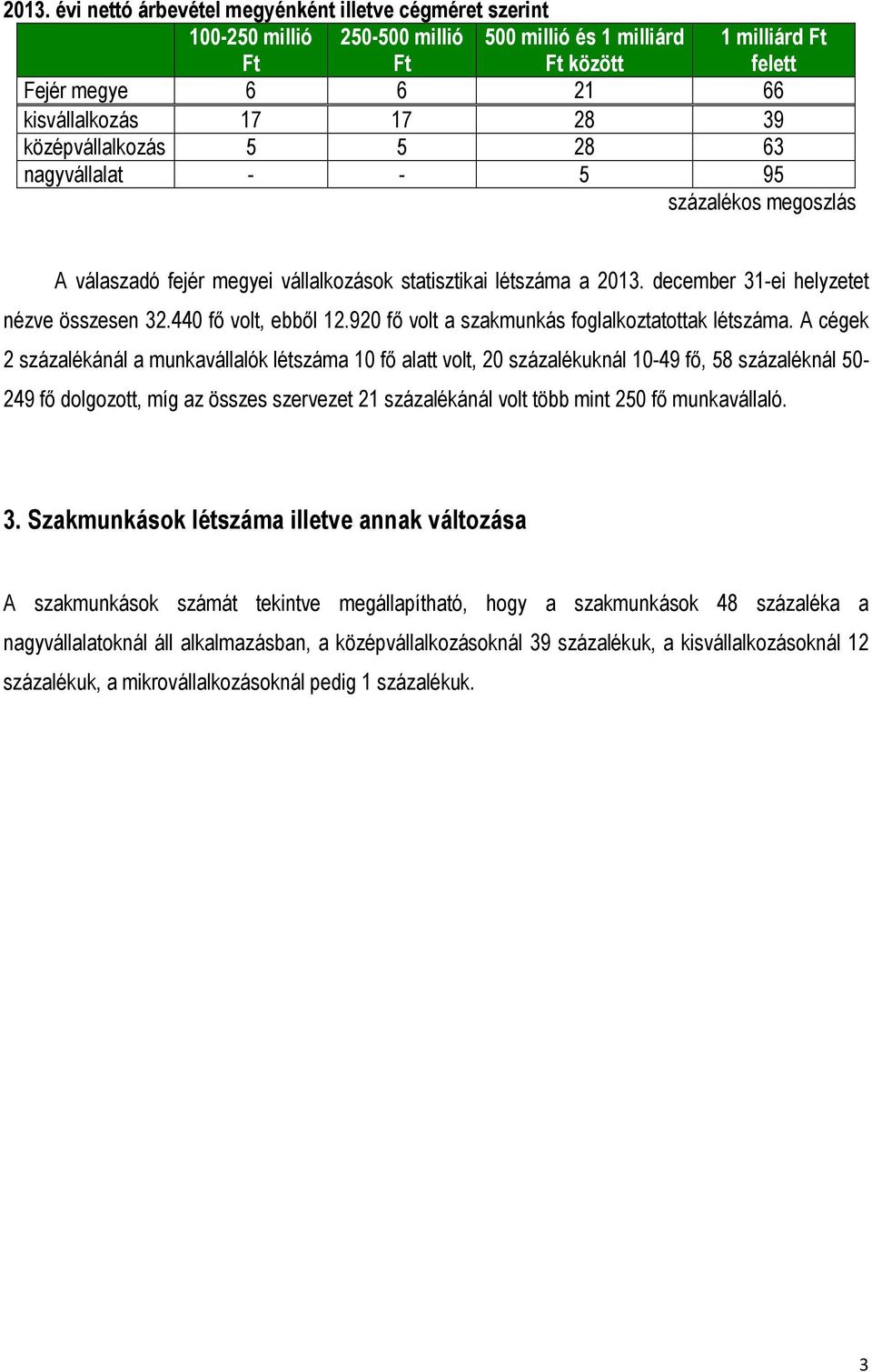 440 fő volt, ebből 12.920 fő volt a szakmunkás foglalkoztatottak létszáma.