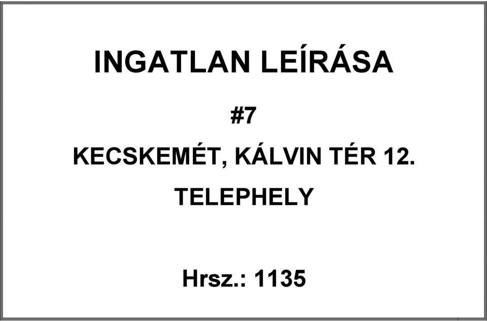 KÁLVIN TÉR 12.