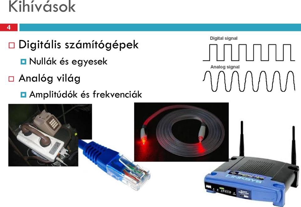 egyesek Analóg világ