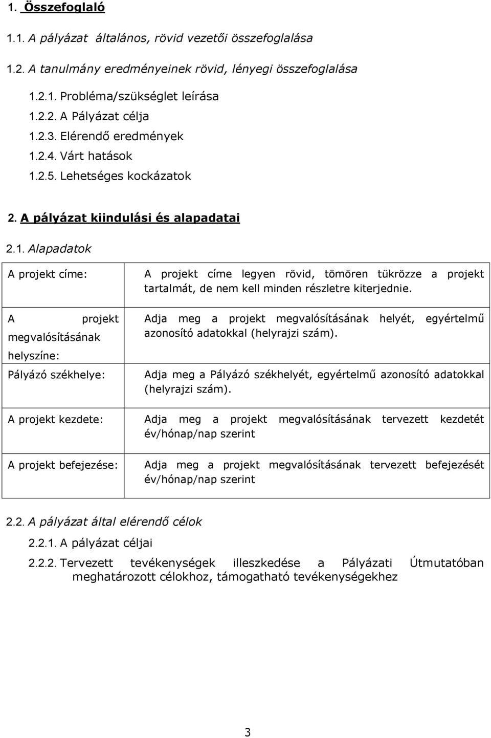 2.4. Várt hatások 1.