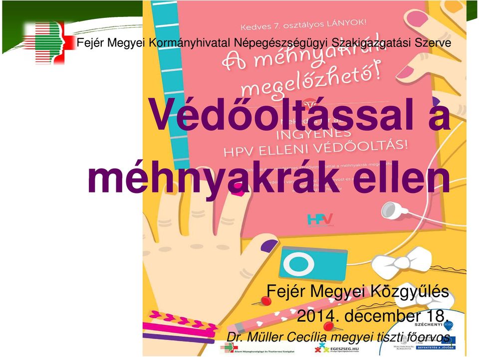 méhnyakrák ellen Fejér Megyei Közgyőlés 2014.