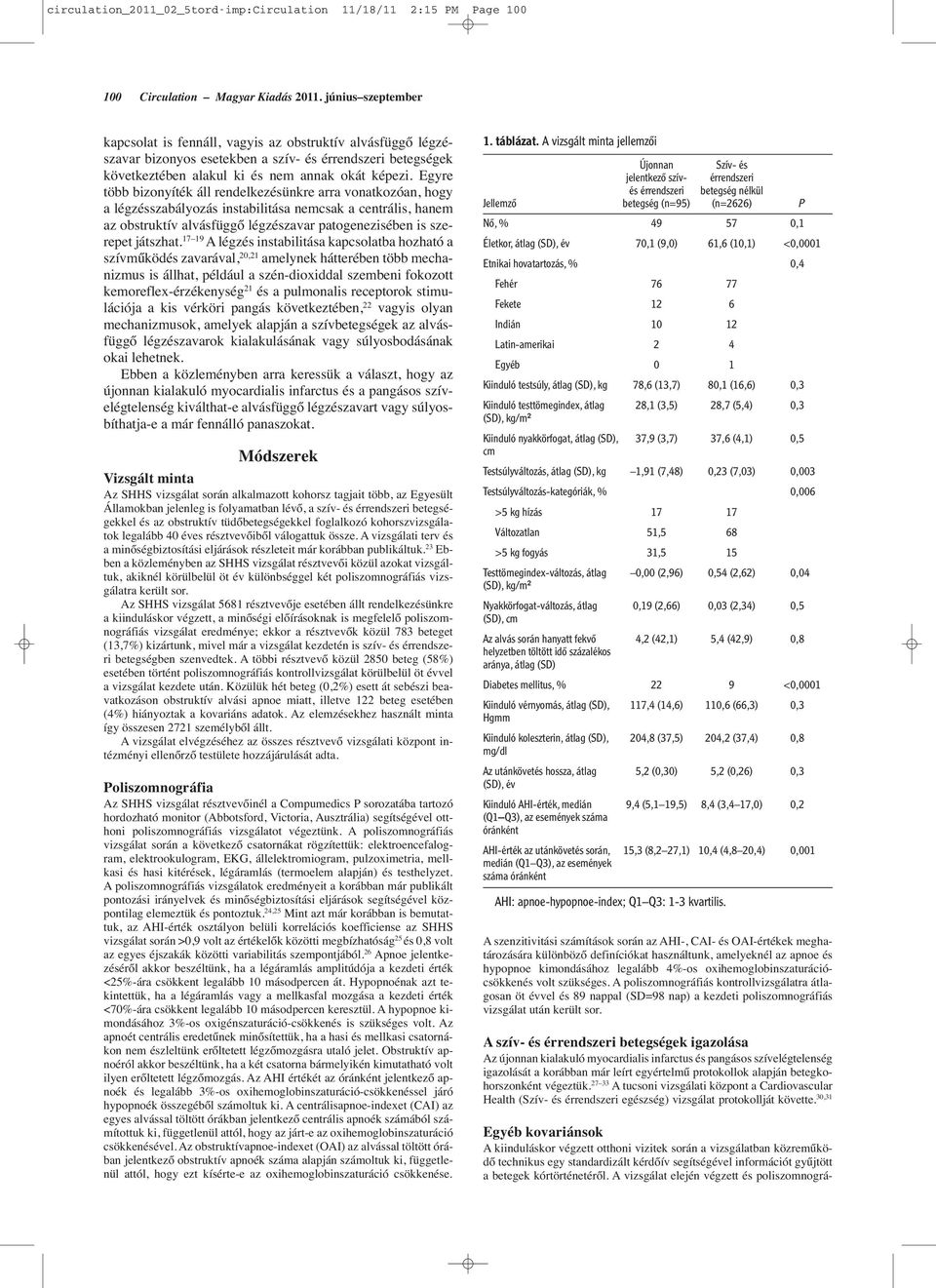 Egyre több bizonyíték áll rendelkezésünkre arra vonatkozóan, hogy a légzésszabályozás instabilitása nemcsak a centrális, hanem az obstruktív alvásfüggő légzészavar patogenezisében is szerepet