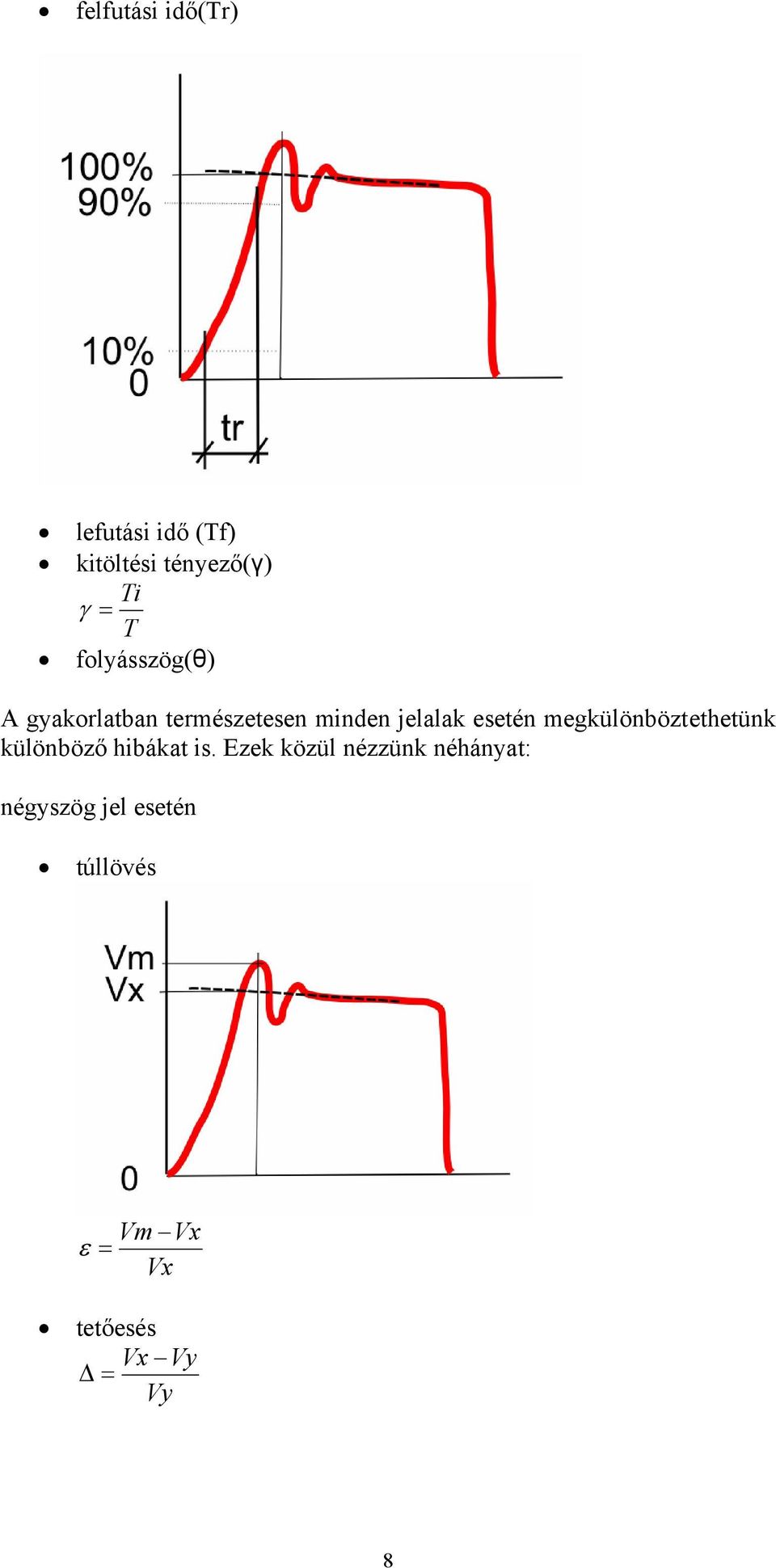 megkülönböztethetünk különböző hibákat is.