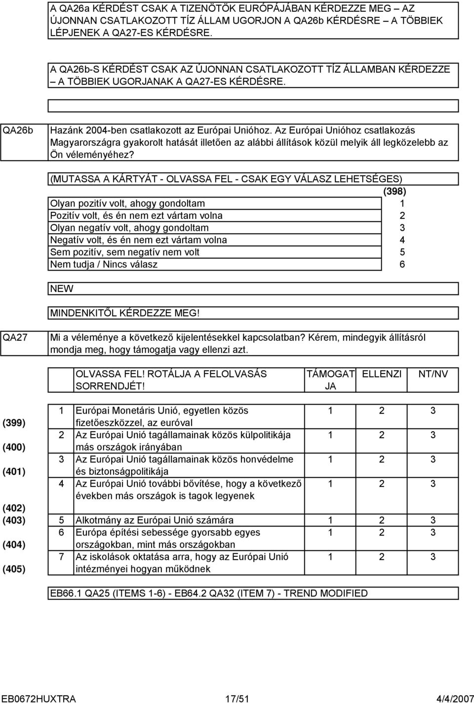 Az Európai Unióhoz csatlakozás Magyarországra gyakorolt hatását illetően az alábbi állítások közül melyik áll legközelebb az Ön véleményéhez?