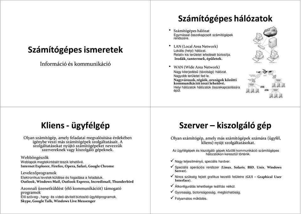 Nagyvárosok, régiók, országok közötti kommunikációt teszi lehetővé. Helyi hálózatok hálózatok összekapcsolására épül.