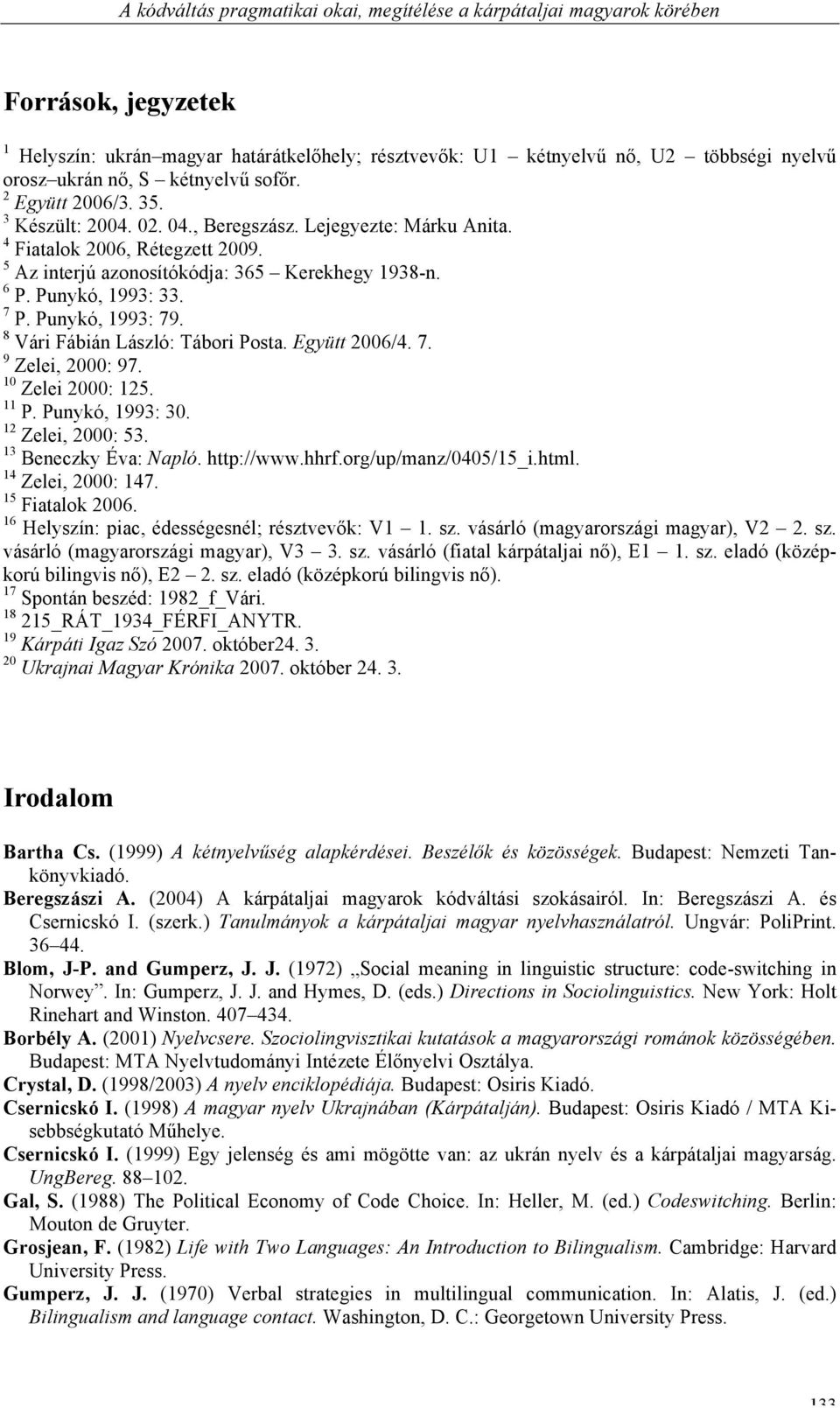 Punykó, 1993: 33. 7 P. Punykó, 1993: 79. 8 Vári Fábián László: Tábori Posta. Együtt 2006/4. 7. 9 Zelei, 2000: 97. 10 Zelei 2000: 125. 11 P. Punykó, 1993: 30. 12 Zelei, 2000: 53.