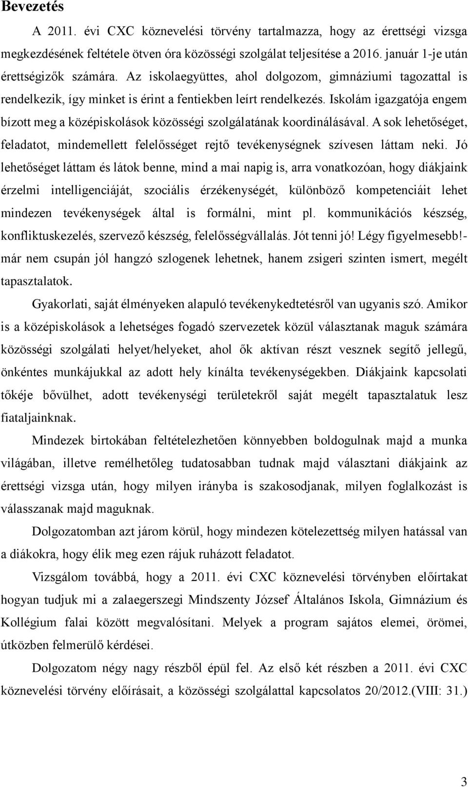 Iskolám igazgatója engem bízott meg a középiskolások közösségi szolgálatának koordinálásával. A sok lehetőséget, feladatot, mindemellett felelősséget rejtő tevékenységnek szívesen láttam neki.