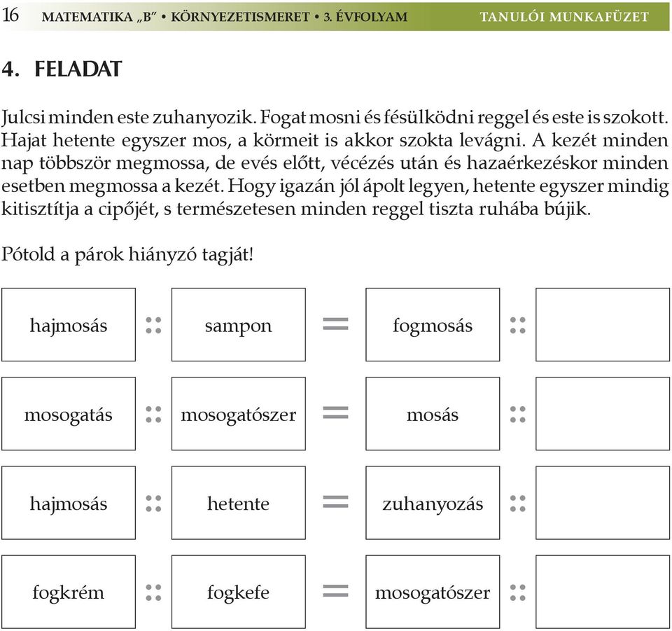 A kezét minden nap többször megmossa, de evés előtt, vécézés után és hazaérkezéskor minden esetben megmossa a kezét.