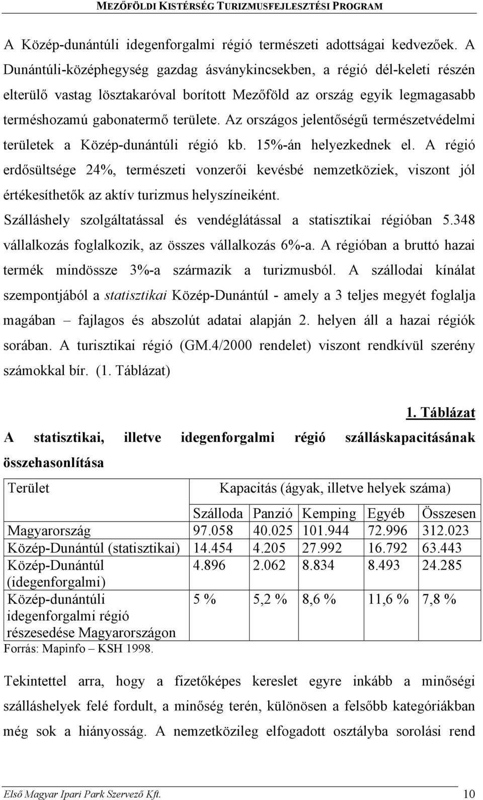 Az országos jelentőségű természetvédelmi területek a Közép-dunántúli régió kb. 15%-án helyezkednek el.