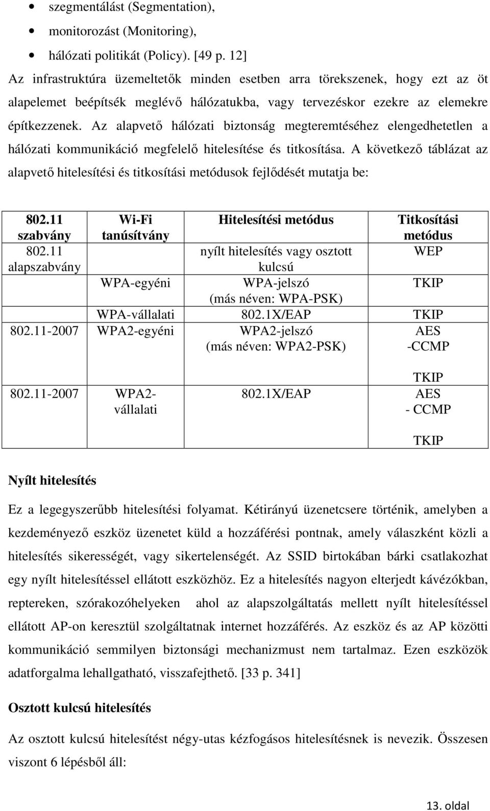 Az alapvető hálózati biztonság megteremtéséhez elengedhetetlen a hálózati kommunikáció megfelelő hitelesítése és titkosítása.