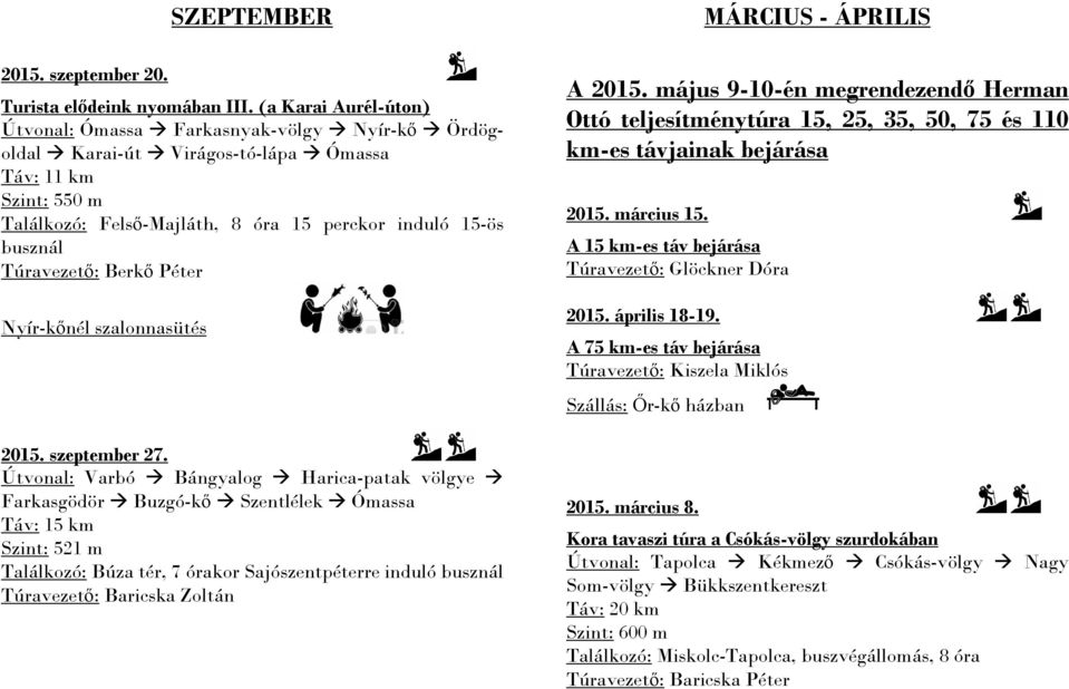 Nyír-kőnél szalonnasütés 2015. szeptember 27.