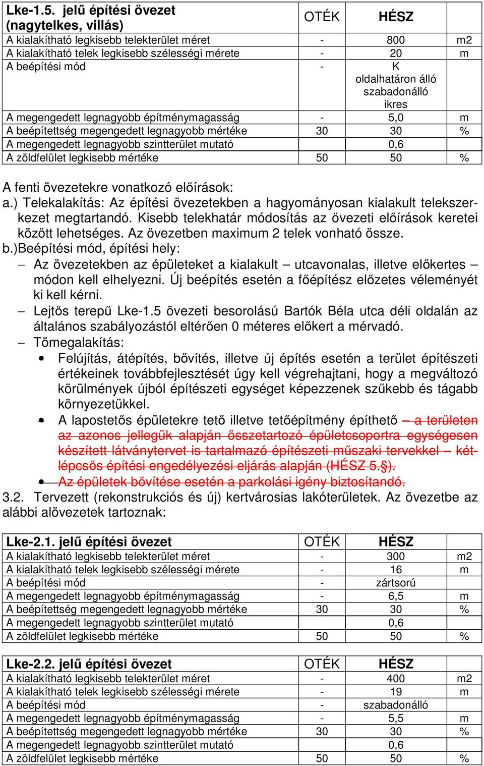 szabadonálló ikres A megengedett legnagyobb építménymagasság - 5,0 m A beépítettség megengedett legnagyobb mértéke 30 30 % A megengedett legnagyobb szintterület mutató 0,6 A zöldfelület legkisebb