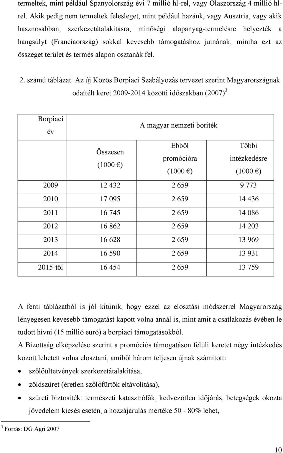 kevesebb támogatáshoz jutnának, mintha ezt az összeget terület és termés alapon osztanák fel. 2.