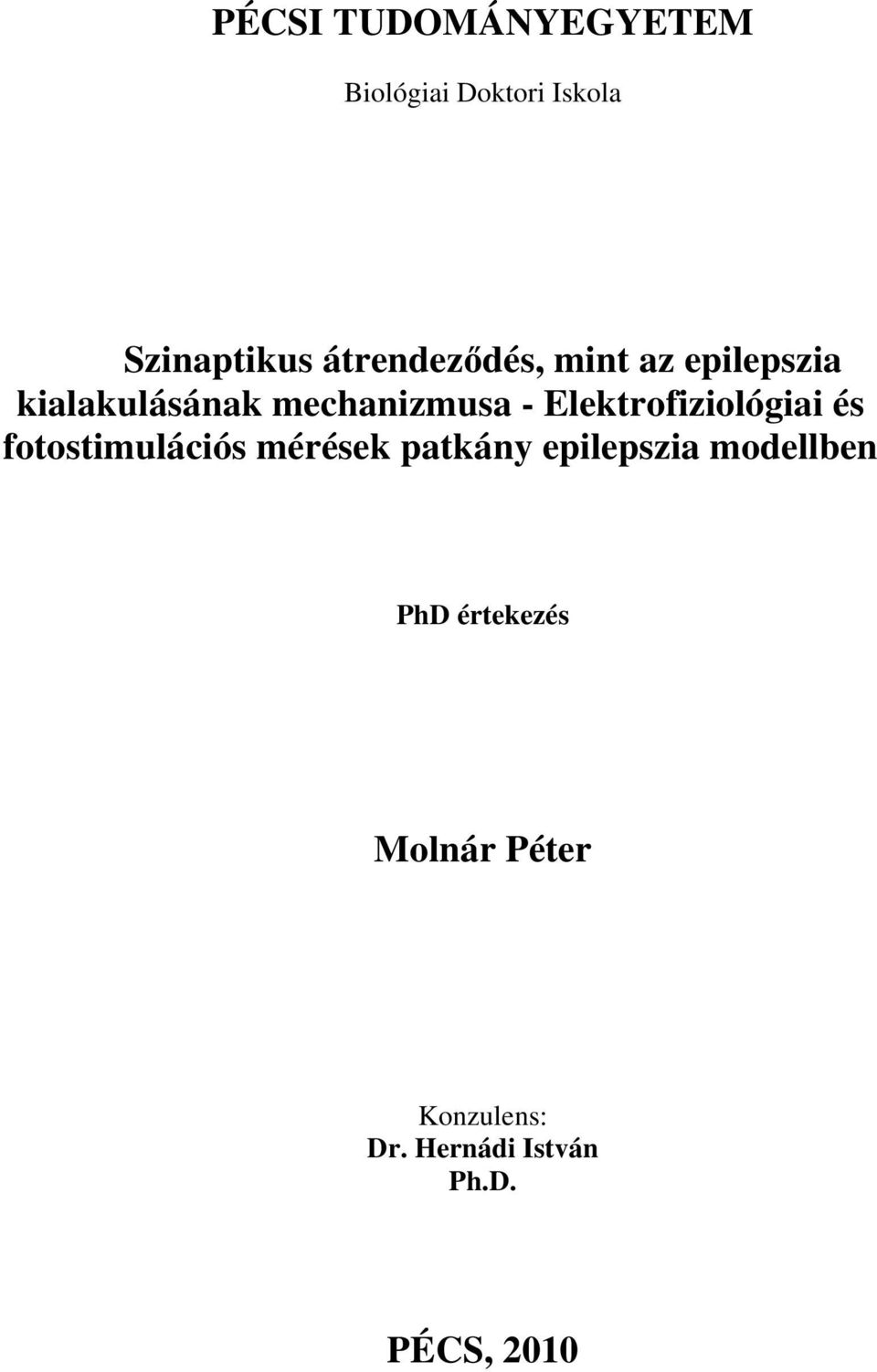 Elektrofiziológiai és fotostimulációs mérések patkány epilepszia