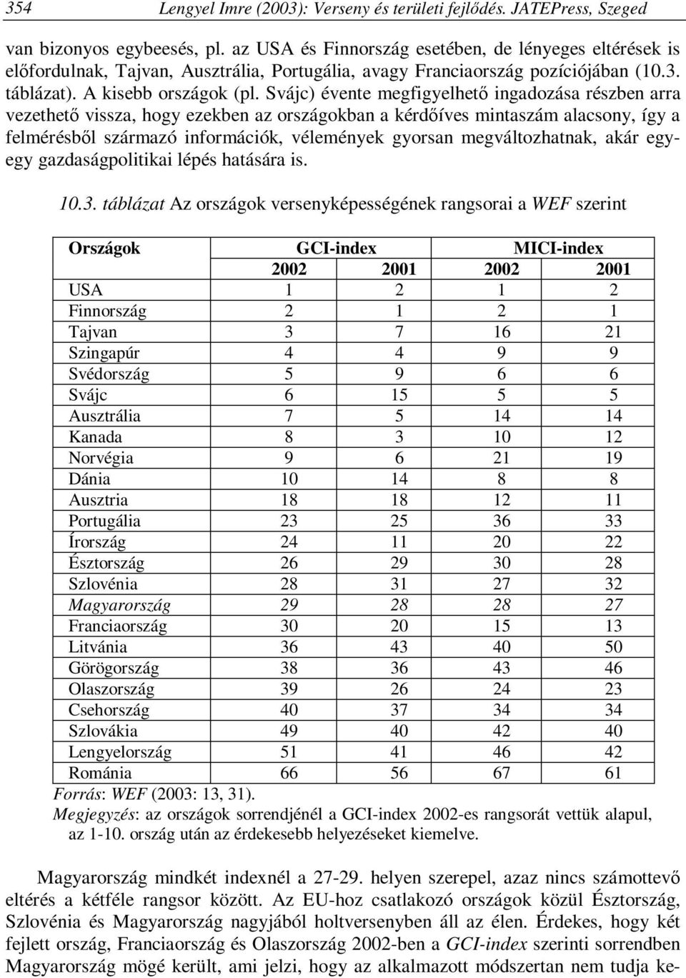 Svájc) évente megfigyelhető ingadozása részben arra vezethető vissza, hogy ezekben az országokban a kérdőíves mintaszám alacsony, így a felmérésből származó információk, vélemények gyorsan