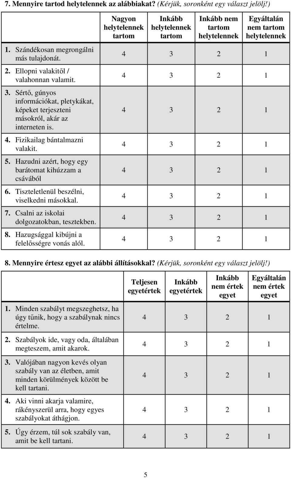 Tiszteletlenül beszélni, viselkedni másokkal. 7. Csalni az iskolai dolgozatokban, tesztekben. 8. Hazugsággal kibújni a felelősségre vonás alól.