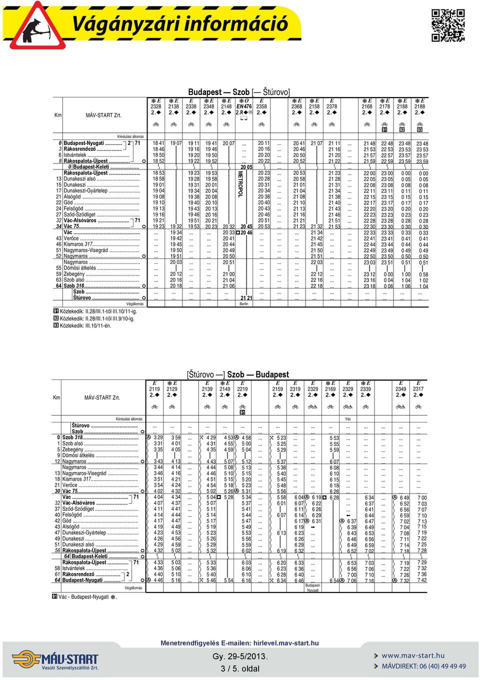 j Közekedk: II.2/III.-ő III./-g. k Közekedk: III./-én.