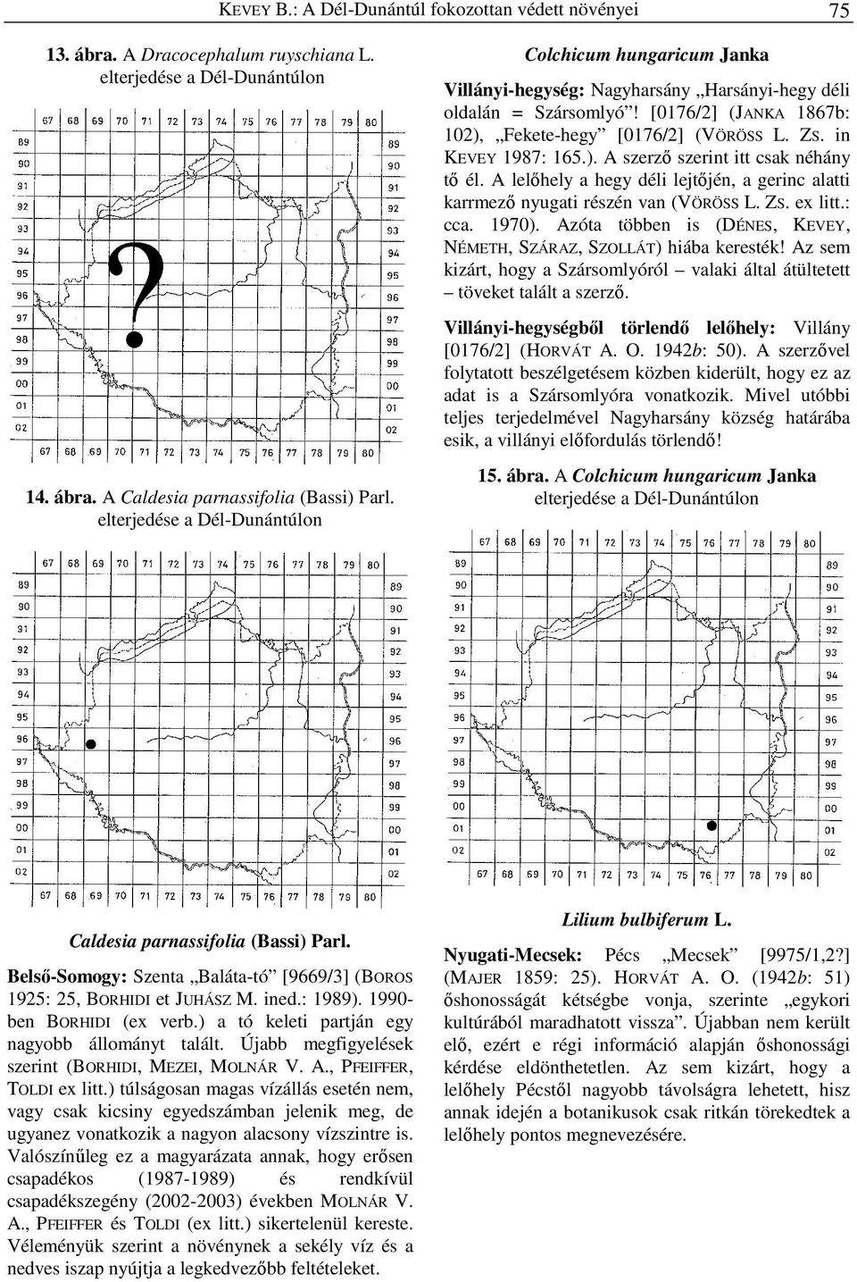 A lelőhely a hegy déli lejtőjén, a gerinc alatti karrmező nyugati részén van (VÖRÖSS L. ZS. ex litt.: cca. 1970). Azóta többen is (DÉNES, KEVEY, NÉMETH, SZÁRAZ, SZOLLÁT) hiába keresték!