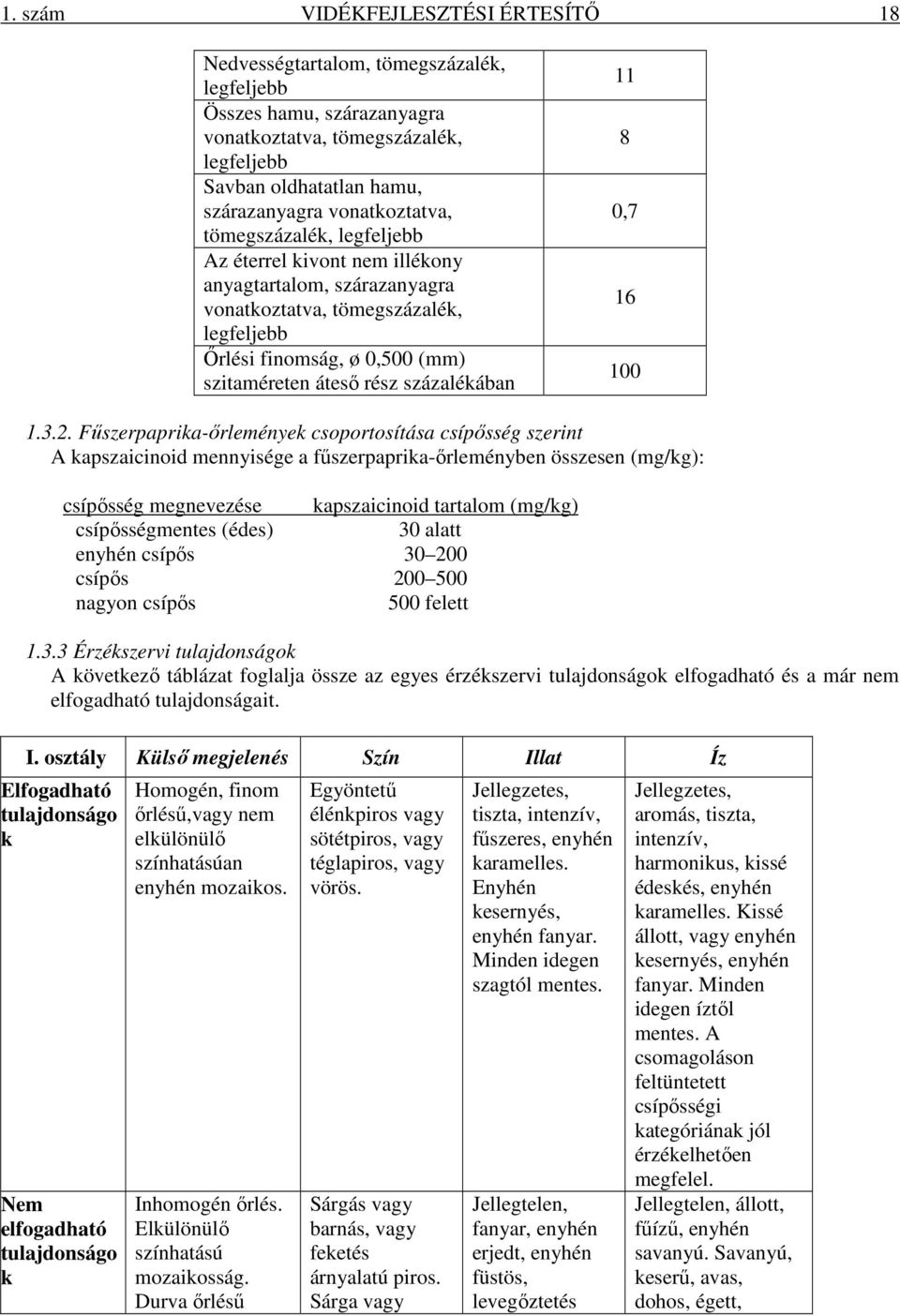 százalékában 11 8 0,7 16 100 1.3.2.