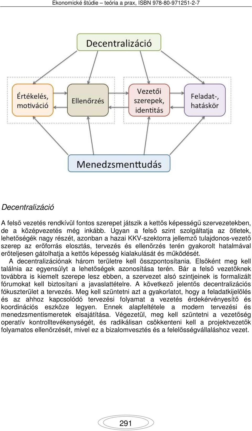 hatalmával erőteljesen gátolhatja a kettős képesség kialakulását és működését. A decentralizációnak három területre kell összpontosítania.