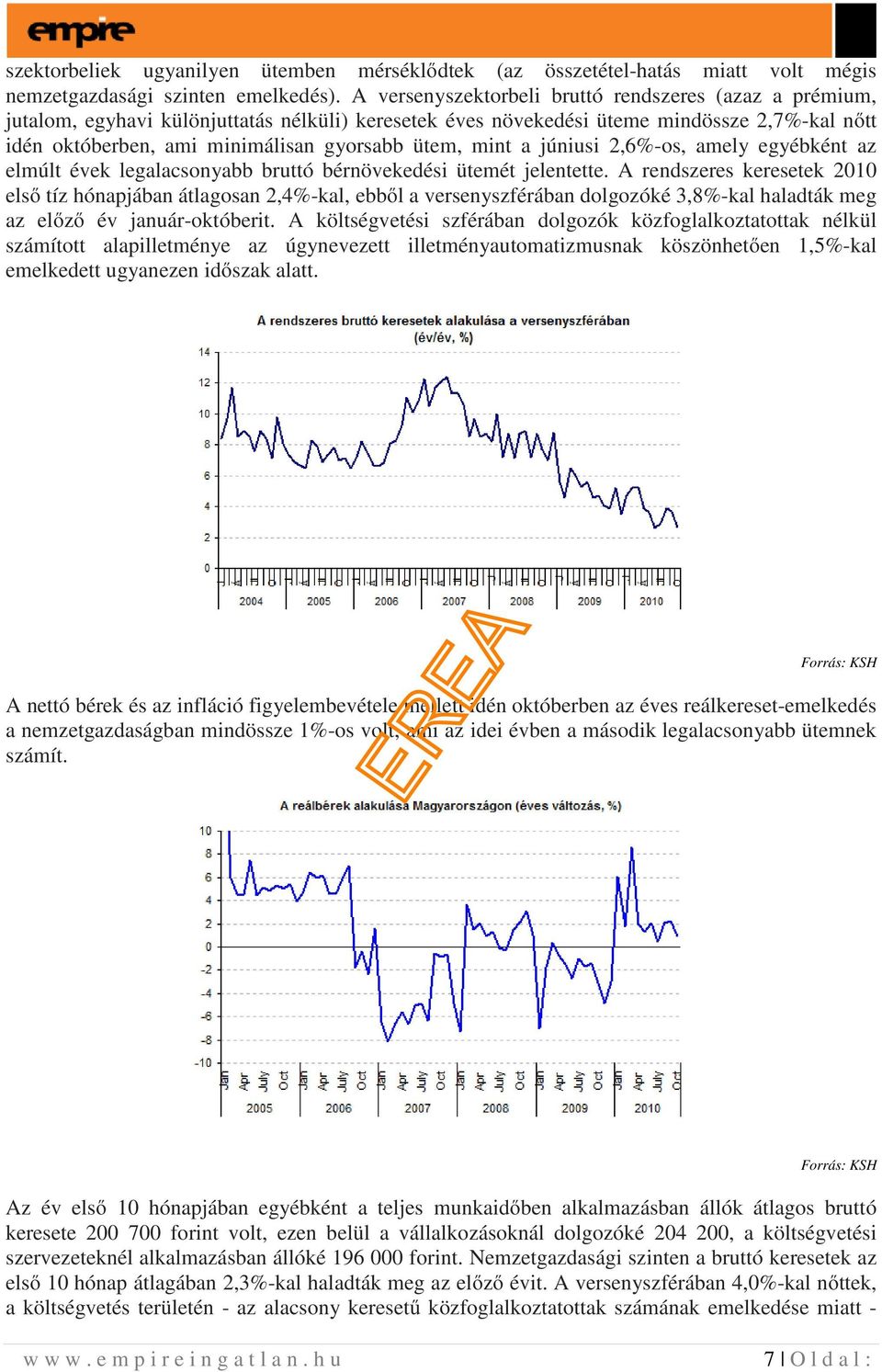 mint a júniusi 2,6%-os, amely egyébként az elmúlt évek legalacsonyabb bruttó bérnövekedési ütemét jelentette.