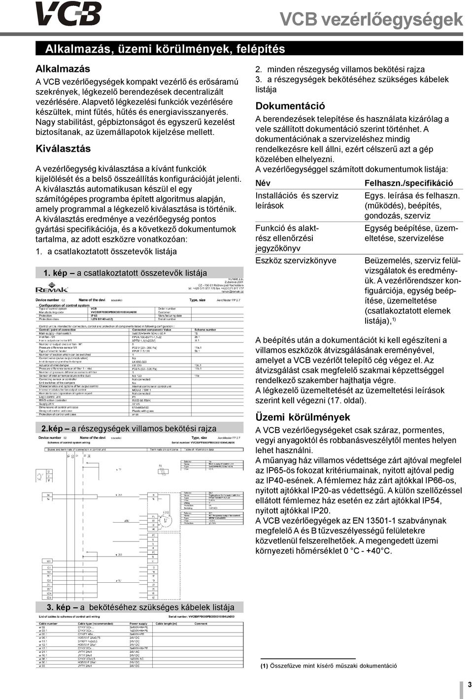 Kiválasztás A vezérlőegység kiválasztása a kívánt funkciók kijelölését és a belső összeállítás konfigurációját jelenti.