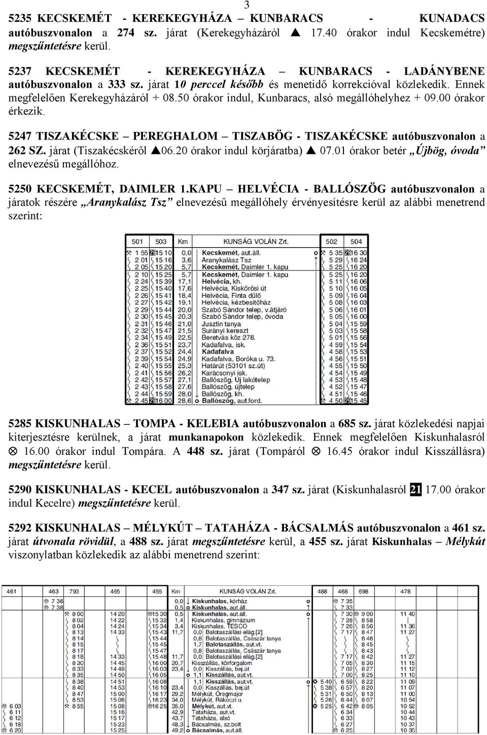 50 órakor indul, Kunbaracs, alsó megállóhelyhez + 09.00 órakor érkezik. 5247 TISZAKÉCSKE PEREGHALOM TISZABÖG - TISZAKÉCSKE autóbuszvonalon a 262 SZ. járat (Tiszakécskéről 06.