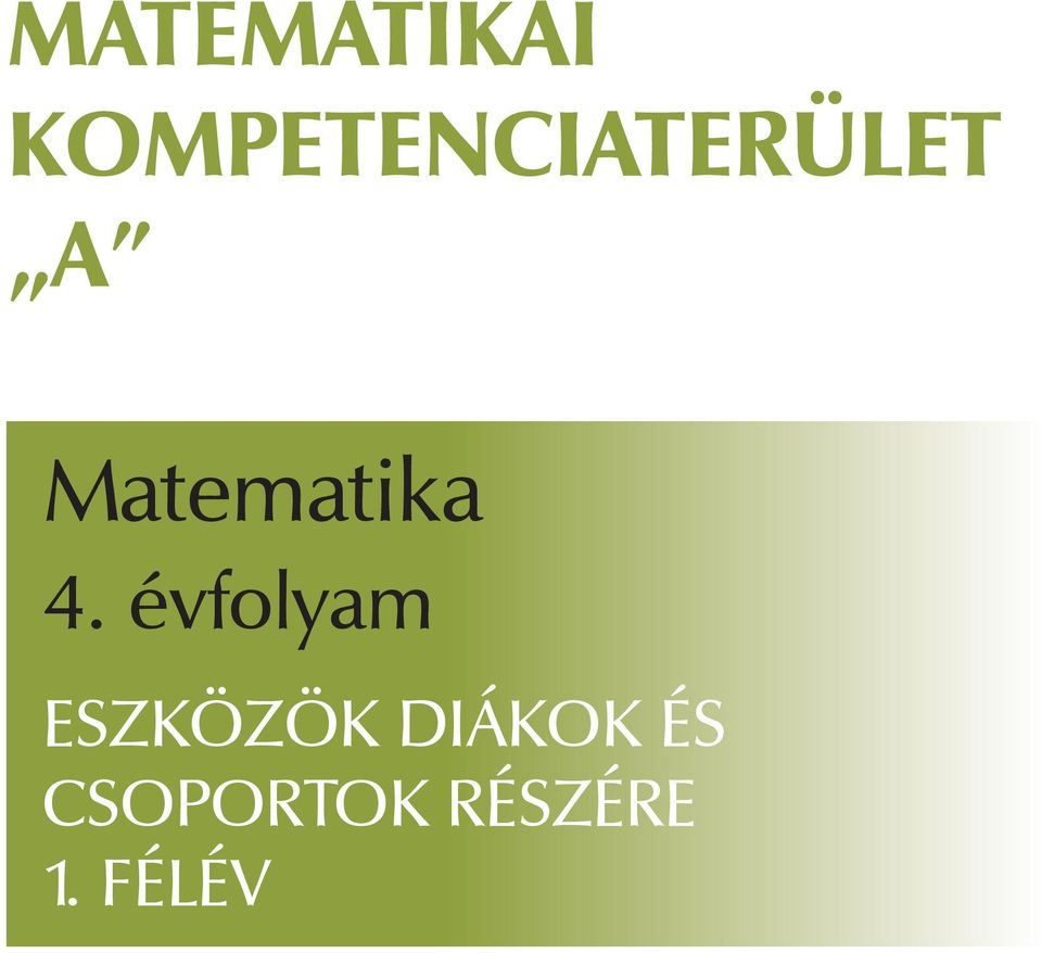 Matematika 4.