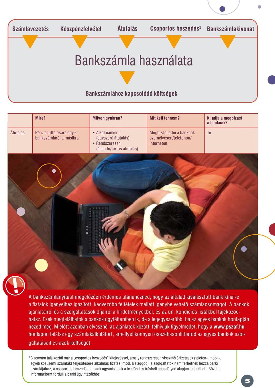 Megbízást adni a bank nak személyesen/telefonon/ interneten.