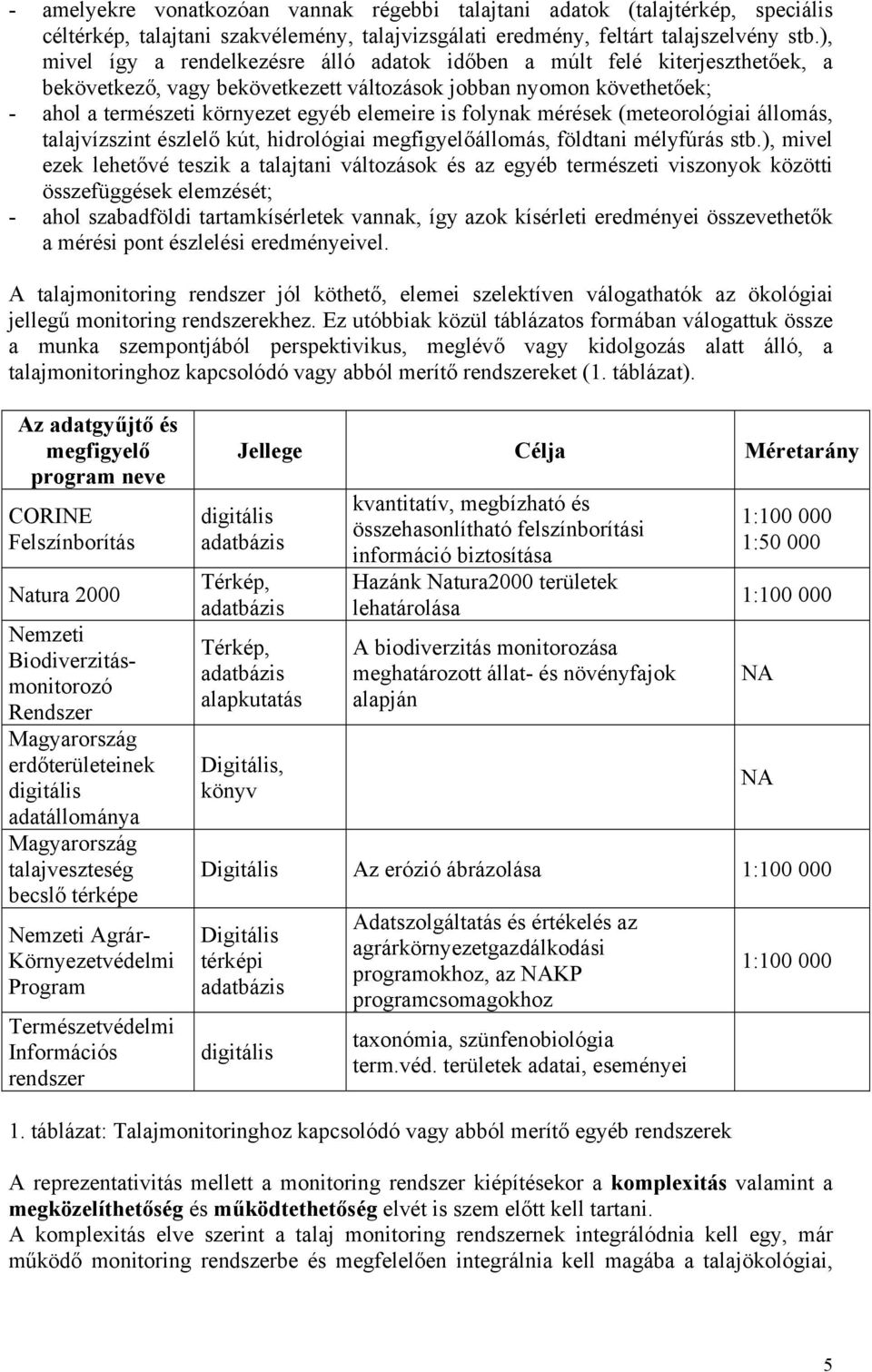 folynak mérések (meteorológiai állomás, talajvízszint észlelő kút, hidrológiai megfigyelőállomás, földtani mélyfúrás stb.