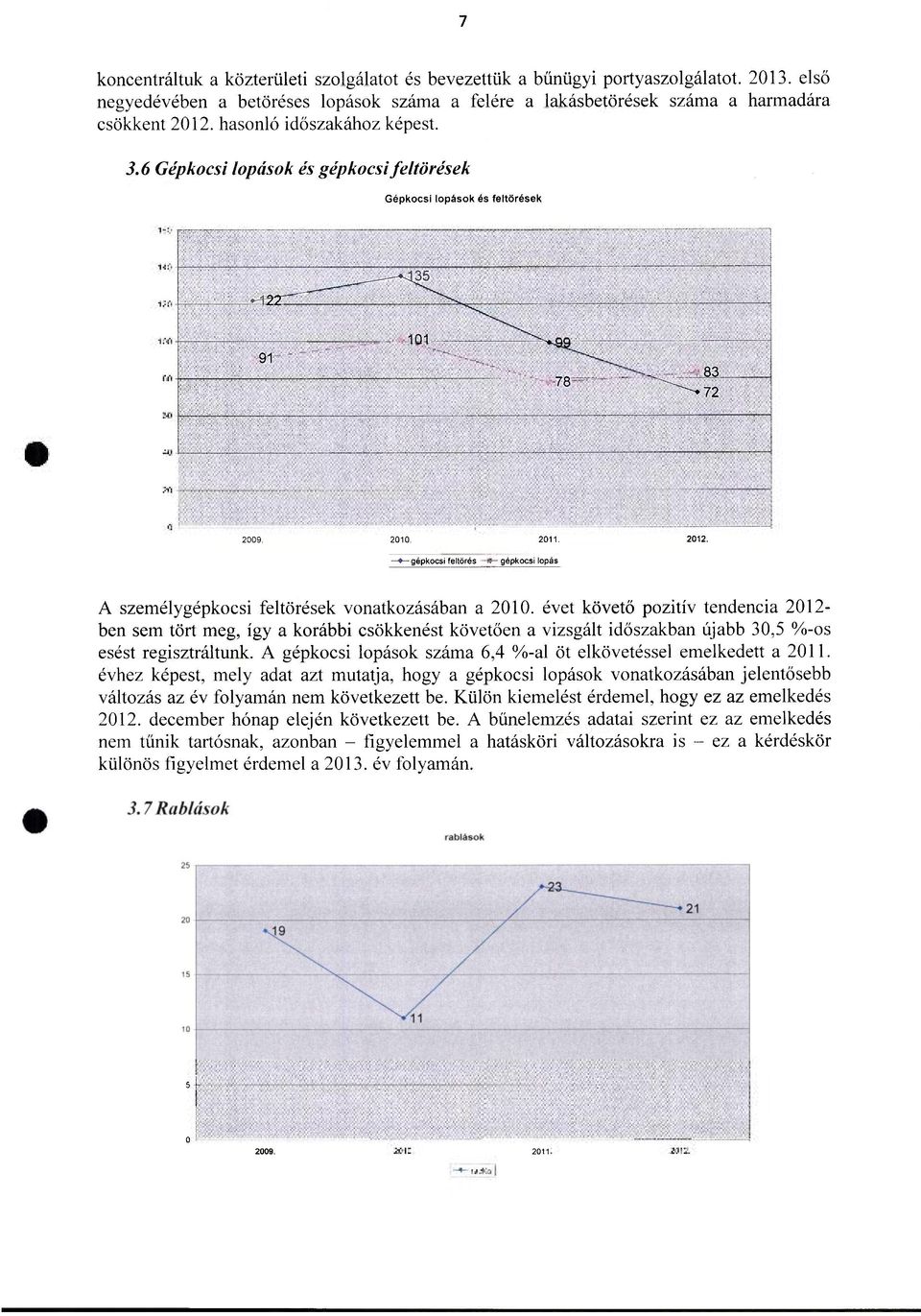 --gépkocsi feltörés gépkocsi lopás A személygépkocsi feltörések vonatkozásában a 2010.