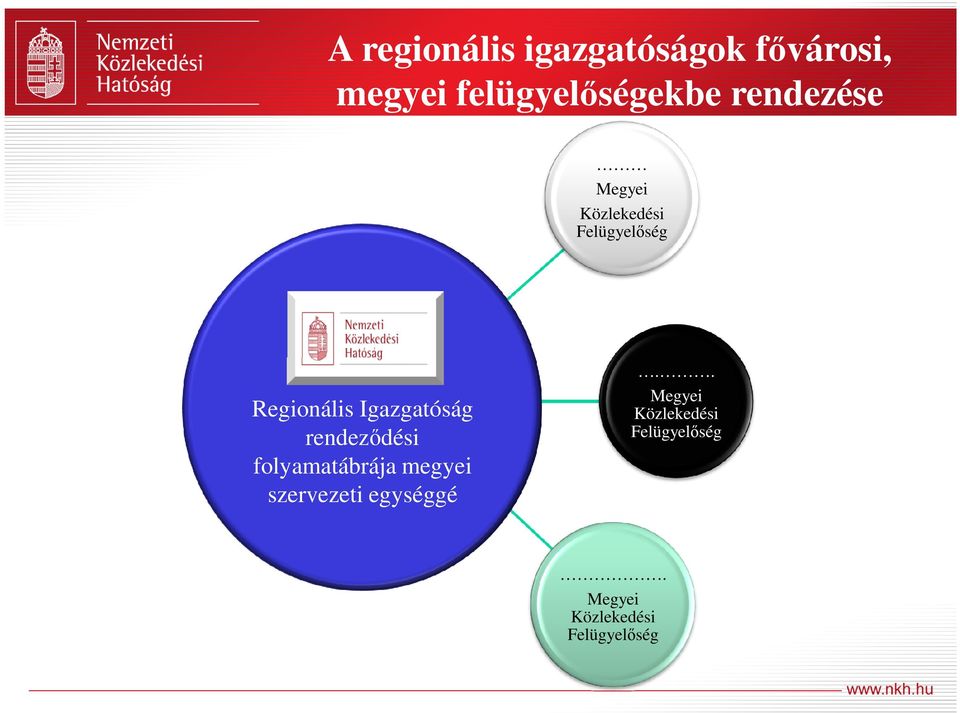 Igazgatóság rendeződési folyamatábrája megyei szervezeti