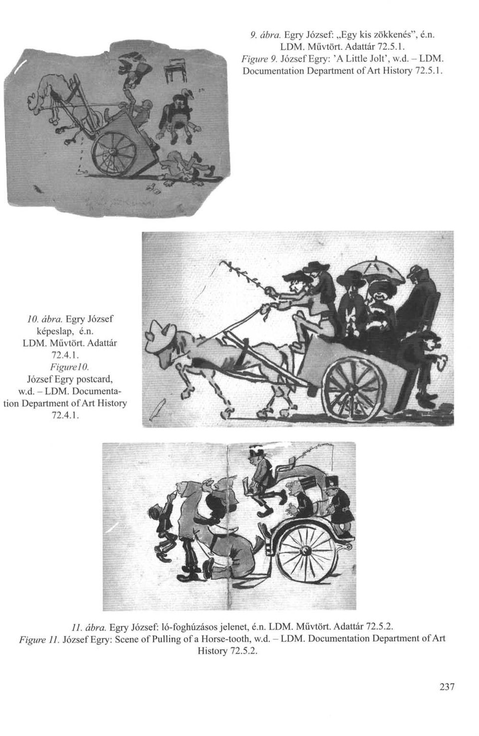 József Egry postcard, w.d. - LDM. Documentation Department of Art History 72.4.1. 11. ábra. Egry József: ló-foghúzásos jelenet, é.n. LDM. Művtört.