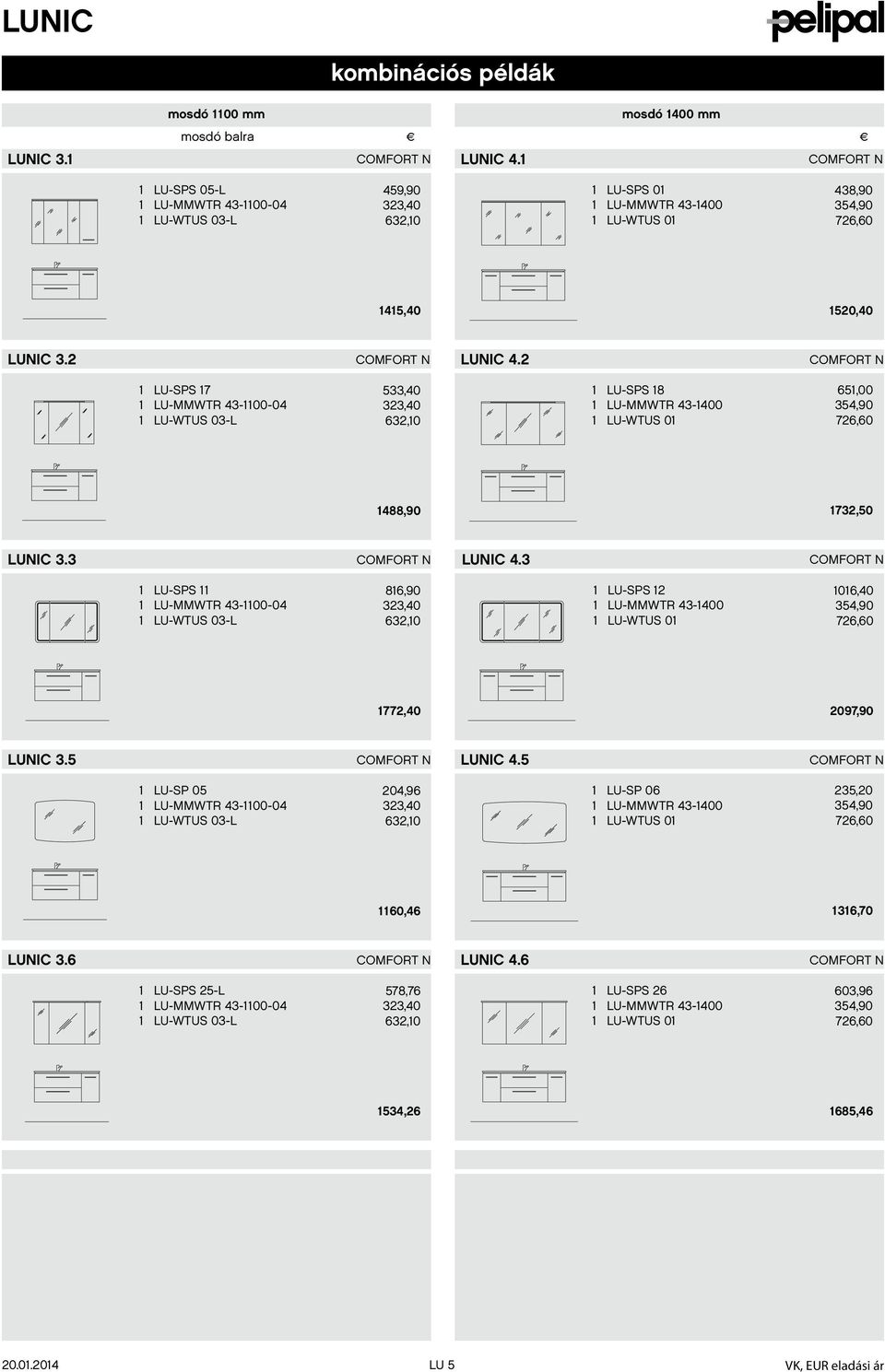 2 LU-SPS 7 LU-MMWTR 43-00-04 LU-WTUS 03-L 533,40 323,40 632,0 LU-SPS 8 LU-MMWTR 43-400 LU-WTUS 0 65,00 354,90 726,60 488,90 732,50 LUNIC 3.3 LUNIC 4.