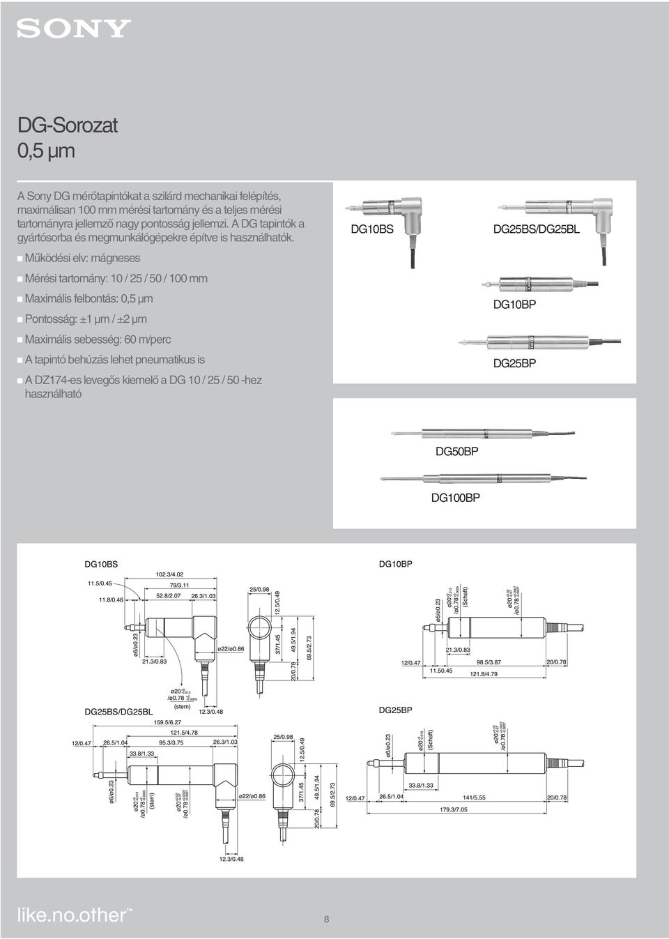 Mıködési elv: mágneses Mérési tartomány: 10 / 25 / 50 / 100 mm Maximális felbontás: 0,5 µm Pontosság: ±1 µm / ±2 µm Maximális sebesség: