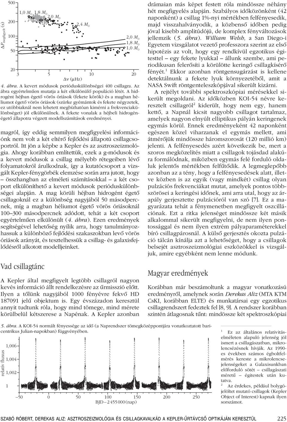 A hidrogént héjban égetô vörös óriások (fekete körök) és a magban héliumot égetô vörös óriások (szürke gyémántok és fekete négyzetek, ez utóbbiaknál nem lehetett megbízhatóan kimérni a