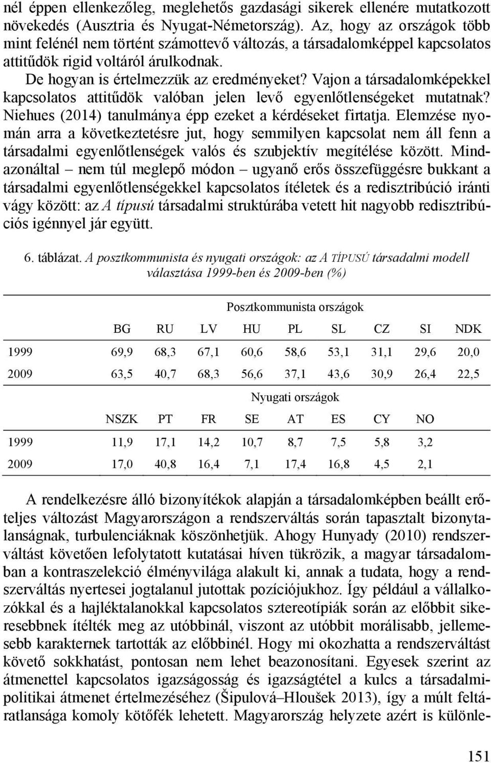 Vajon a társadalomképekkel kapcsolatos attitűdök valóban jelen levő egyenlőtlenségeket mutatnak? Niehues (2014) tanulmánya épp ezeket a kérdéseket firtatja.