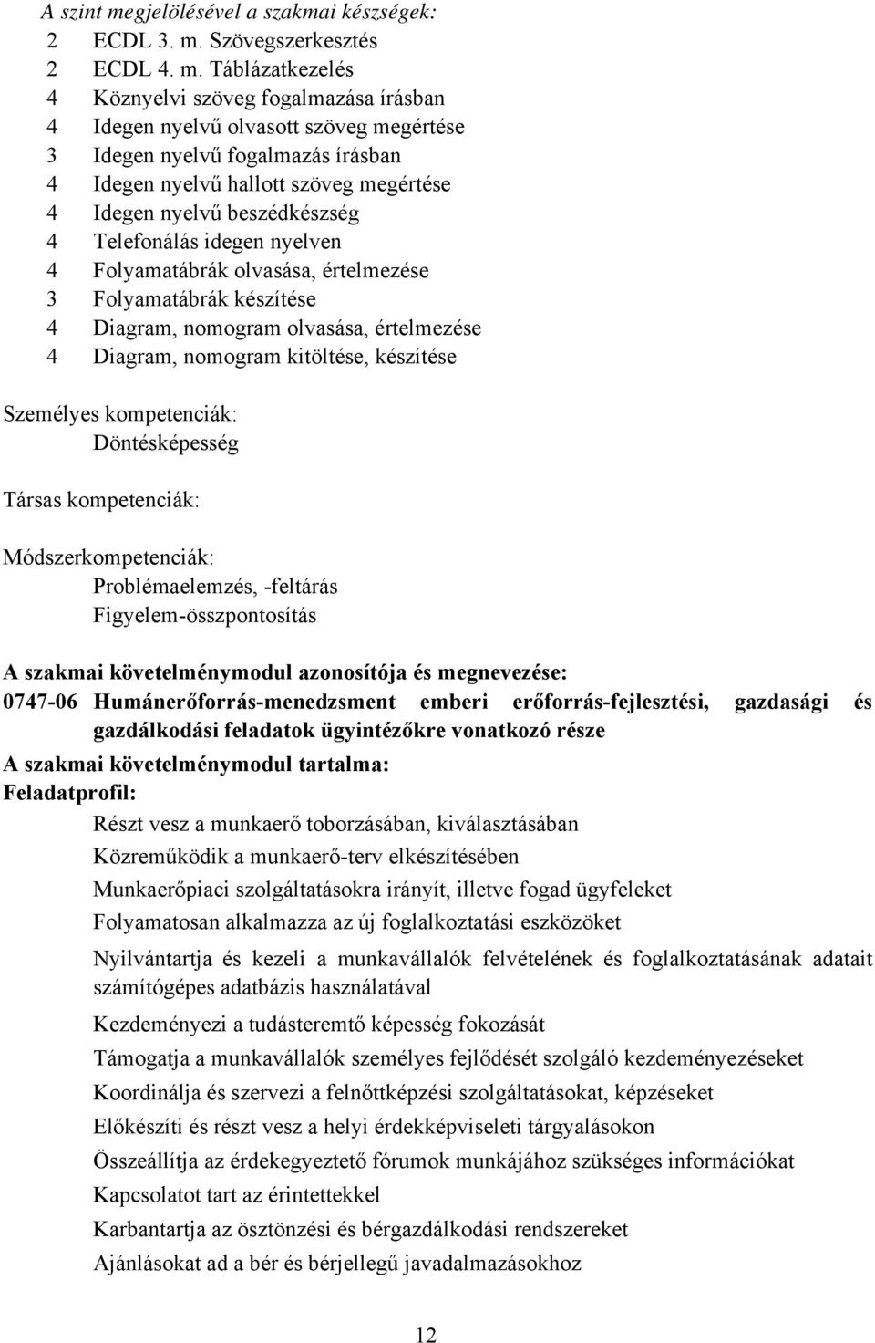 Szövegszerkesztés 2 EDL 4. m.