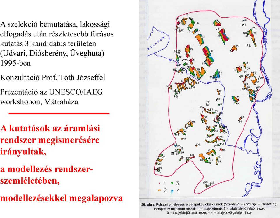 Tóth Józseffel Prezentáció az UNESCO/IAEG workshopon, Mátraháza A kutatások az