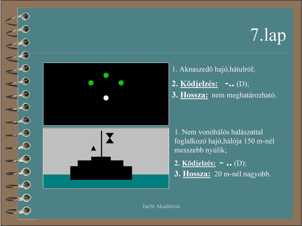 Nem vonóhálós halászattal foglalkozó hajó,hálója