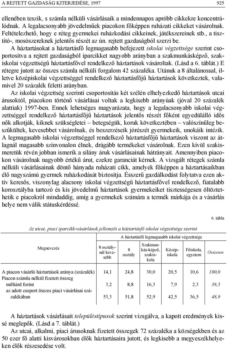 , a tisztító-, mosószereknek jelentős részét az ún. rejtett gazdaságból szerzi be.