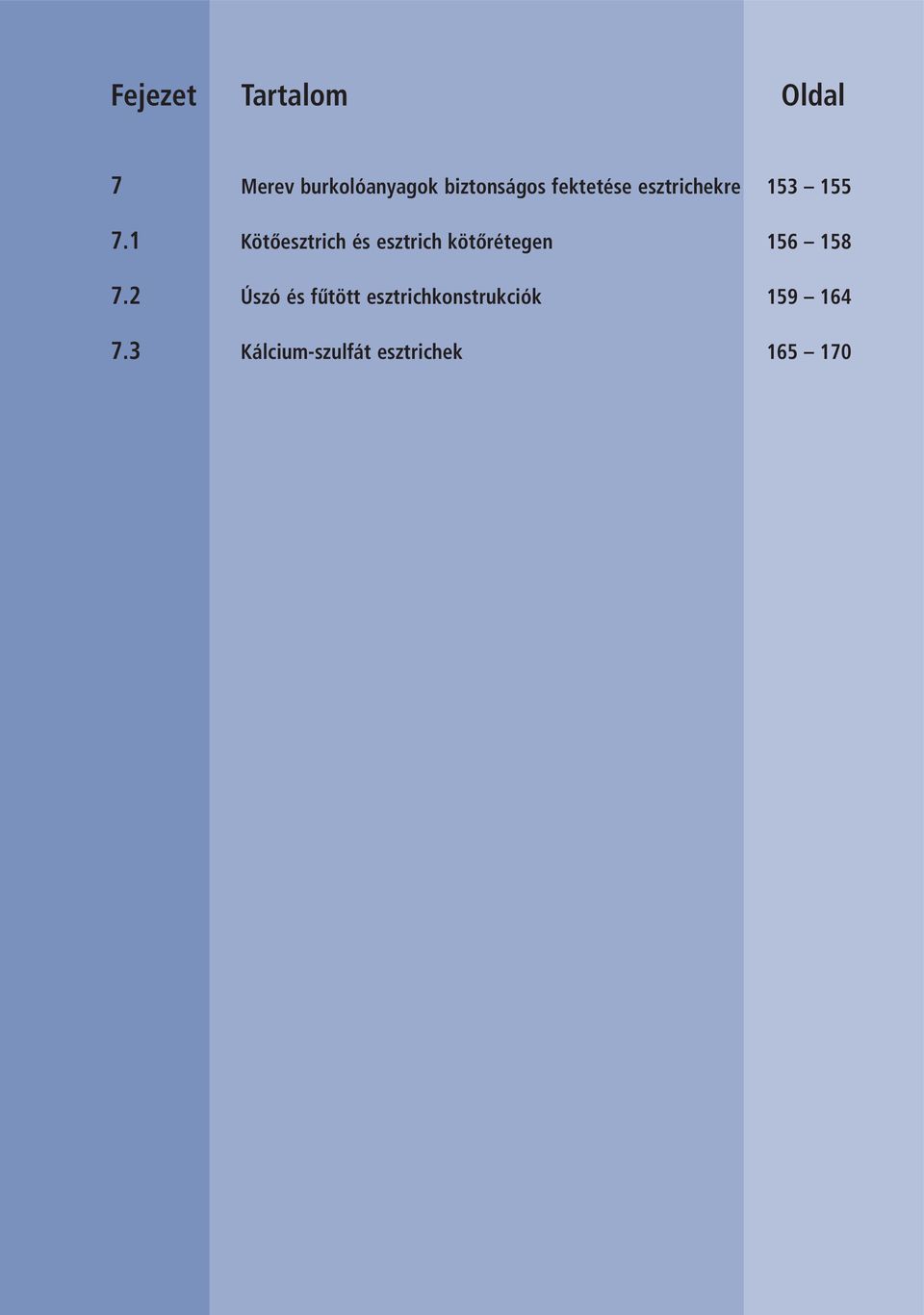 1 Kötőesztrich és esztrich kötőrétegen 156 158 7.