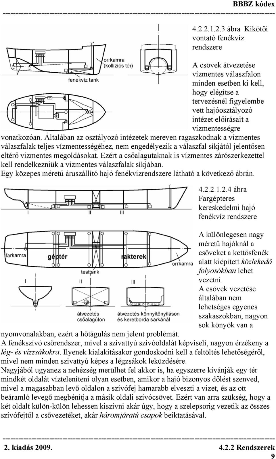 Általában az osztályozó intézetek mereven ragaszkodnak a vízmentes válaszfalak teljes vízmentességéhez, nem engedélyezik a válaszfal síkjától jelentősen eltérő vízmentes megoldásokat.