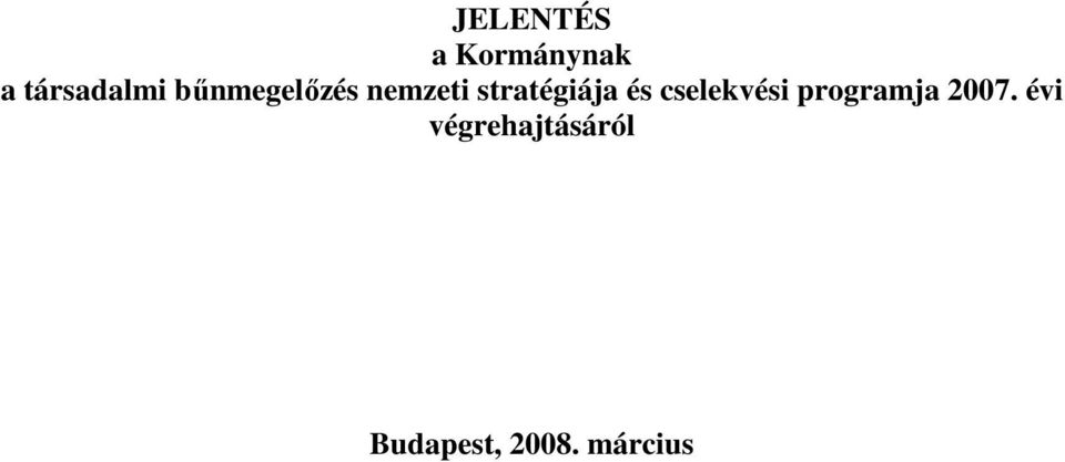 cselekvési programja 2007.