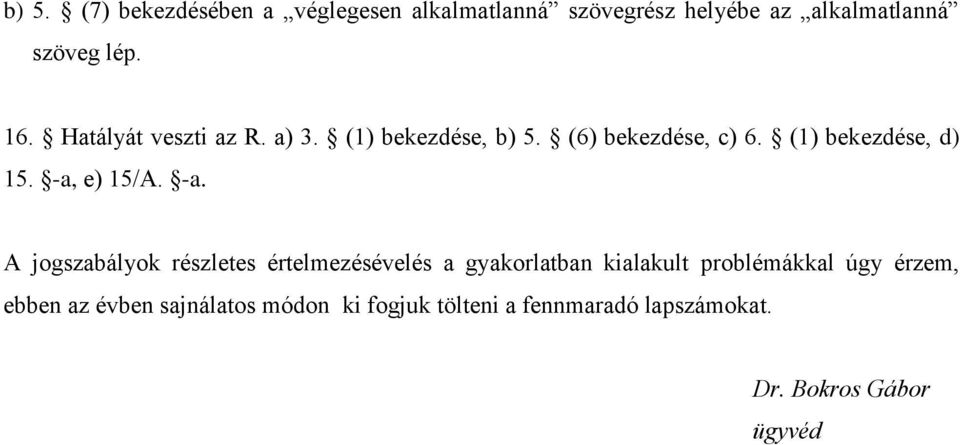 -a, e) 15/A. -a.